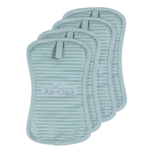 All-Clad Premium Pot Holder & Hot Pad: Heat Resistant to 500 Degrees - 100% Cotton, 10"x6.25" Hot Pad for Kitchen and Barbeque, (2-Pack), Indigo
