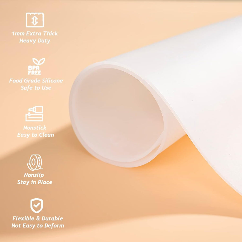Extra Large Silicone Mat Kitchen Counter Heat Resistant Table Mat 36" x 24"
