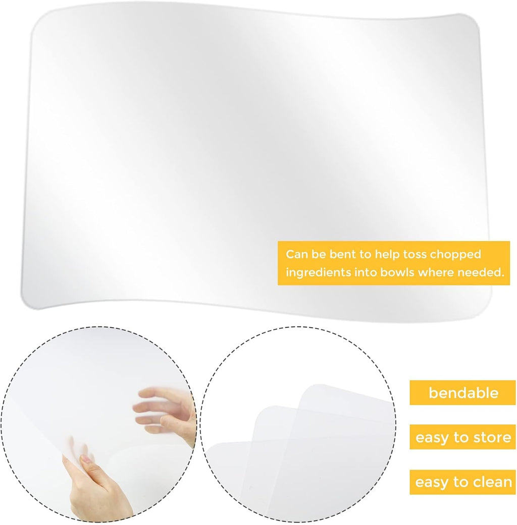 Tecmisse 30 PCS Plastic Placemat Heat Resistant Washable Table Mats, Clear Placemats for Table, Dining, Kitchen, Crafting and Shelf Liner, 17 x 11 Inch