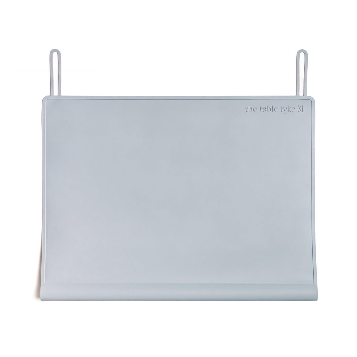 The Table Tyke Silicone Placemats for Toddlers with Patented Edge Bumper | Kids Placemats Non Slip Travel Ready | Baby Placemat BPA Free for Restaurant Dining Table | Slate Grey