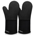 Silicone Oven Mitts - 14.6" Heat Resistant Oven Gloves for Baking, Cooking