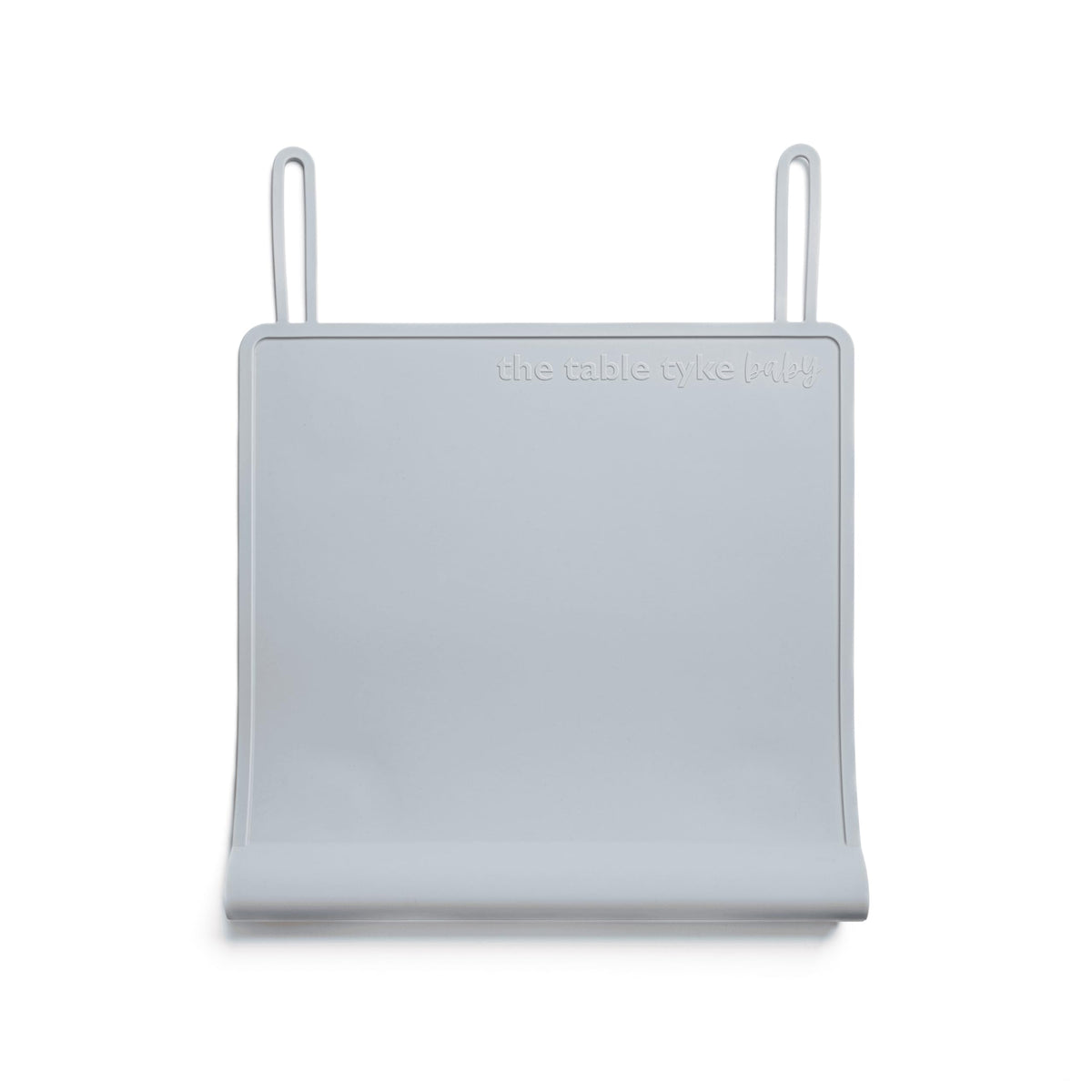 The Table Tyke Silicone Placemats for Toddlers with Patented Edge Bumper | Kids Placemats Non Slip Travel Ready | Baby Placemat BPA Free for Restaurant Dining Table | Slate Grey