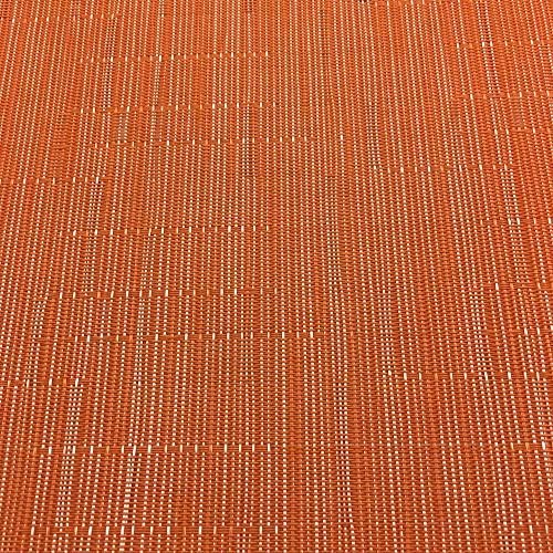 WAZAIGUR Placemats Set of 6 for Dining Table, 17.7" x 11.8", Orange