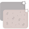 Moonkie Silicone Placemats for Baby & Kid, Stain-Proof Non-Slip Toddler Food Mats Eating Table Mat with 2 Packs