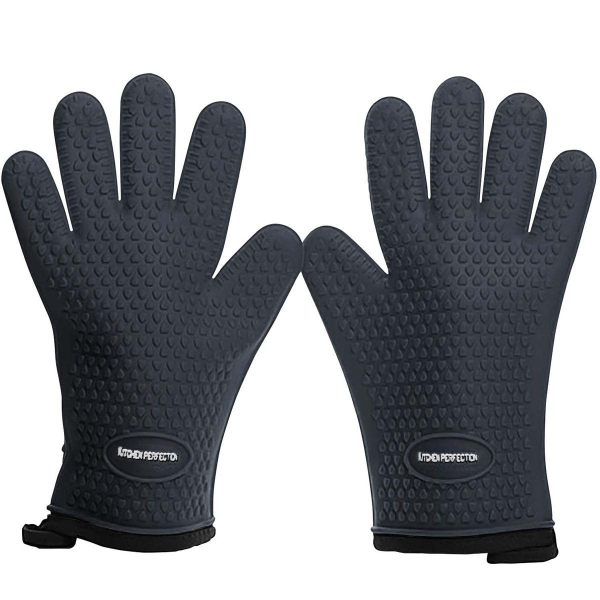 KITCHEN PERFECTION Smoker BBQ Grill Gloves -High Heat Resistant Oven Mitts