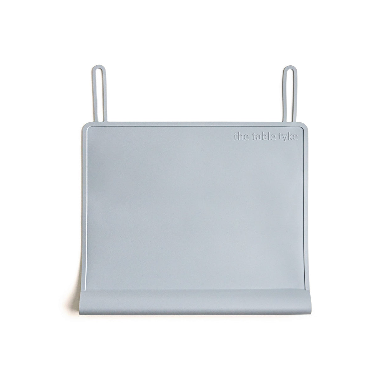 The Table Tyke Silicone Placemats for Toddlers with Patented Edge Bumper | Kids Placemats Non Slip Travel Ready | Baby Placemat BPA Free for Restaurant Dining Table | Slate Grey