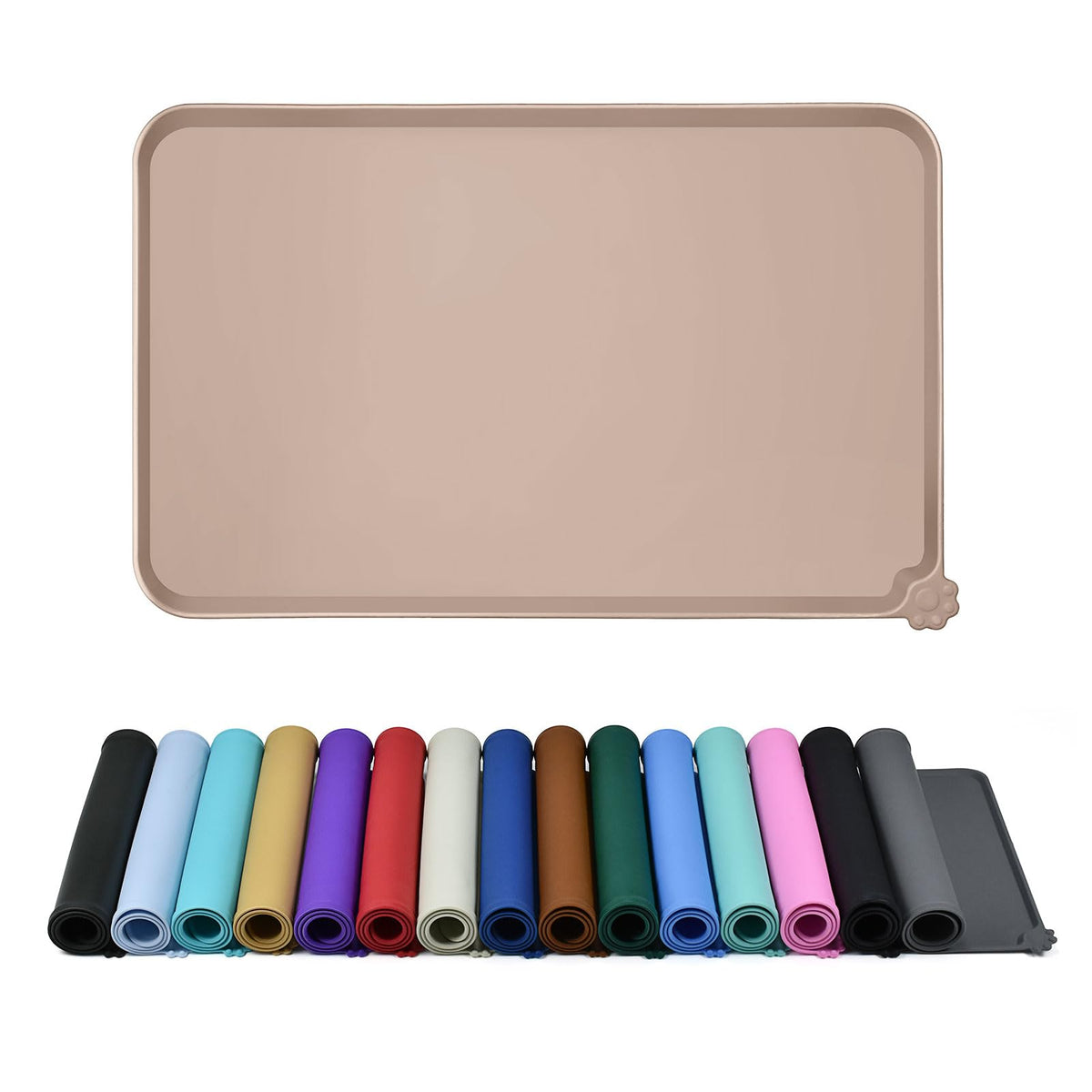 Reopet Silicone Pet Feeding Mat - Waterproof & Non-Slip Dog Cat Placemat