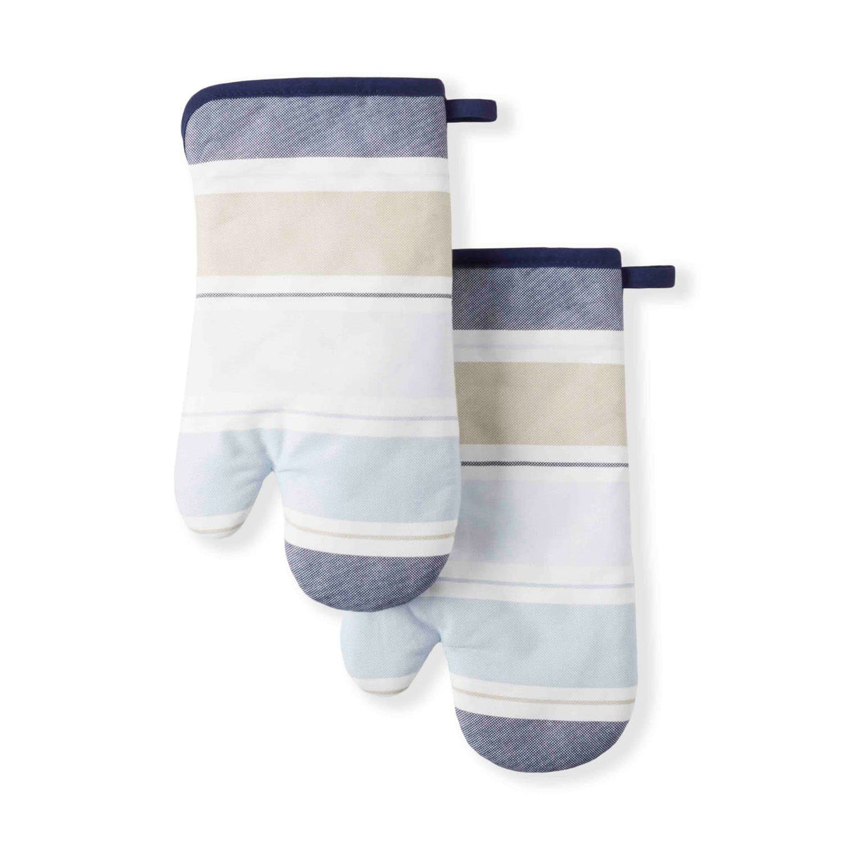 Martha Stewart Succulents Oven Mitt 2-Pack Set, Green, 7"x13"