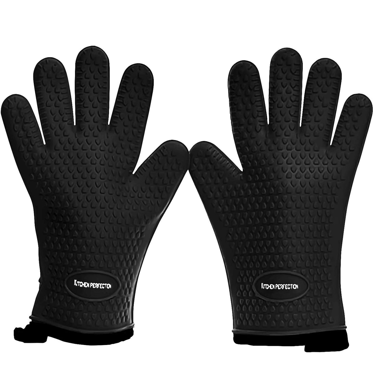 KITCHEN PERFECTION Smoker BBQ Grill Gloves -High Heat Resistant Oven Mitts