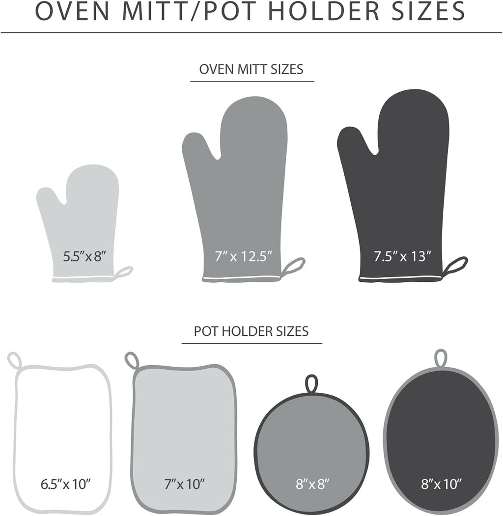 KITCHENAID Ribbed Soft Silicone Oven Mitt 2-Pack Set, 7.5"x13", Lavender Cream