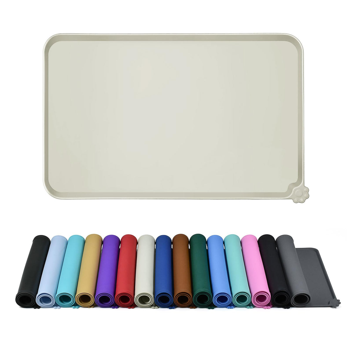 Reopet Silicone Pet Feeding Mat - Waterproof & Non-Slip Dog Cat Placemat