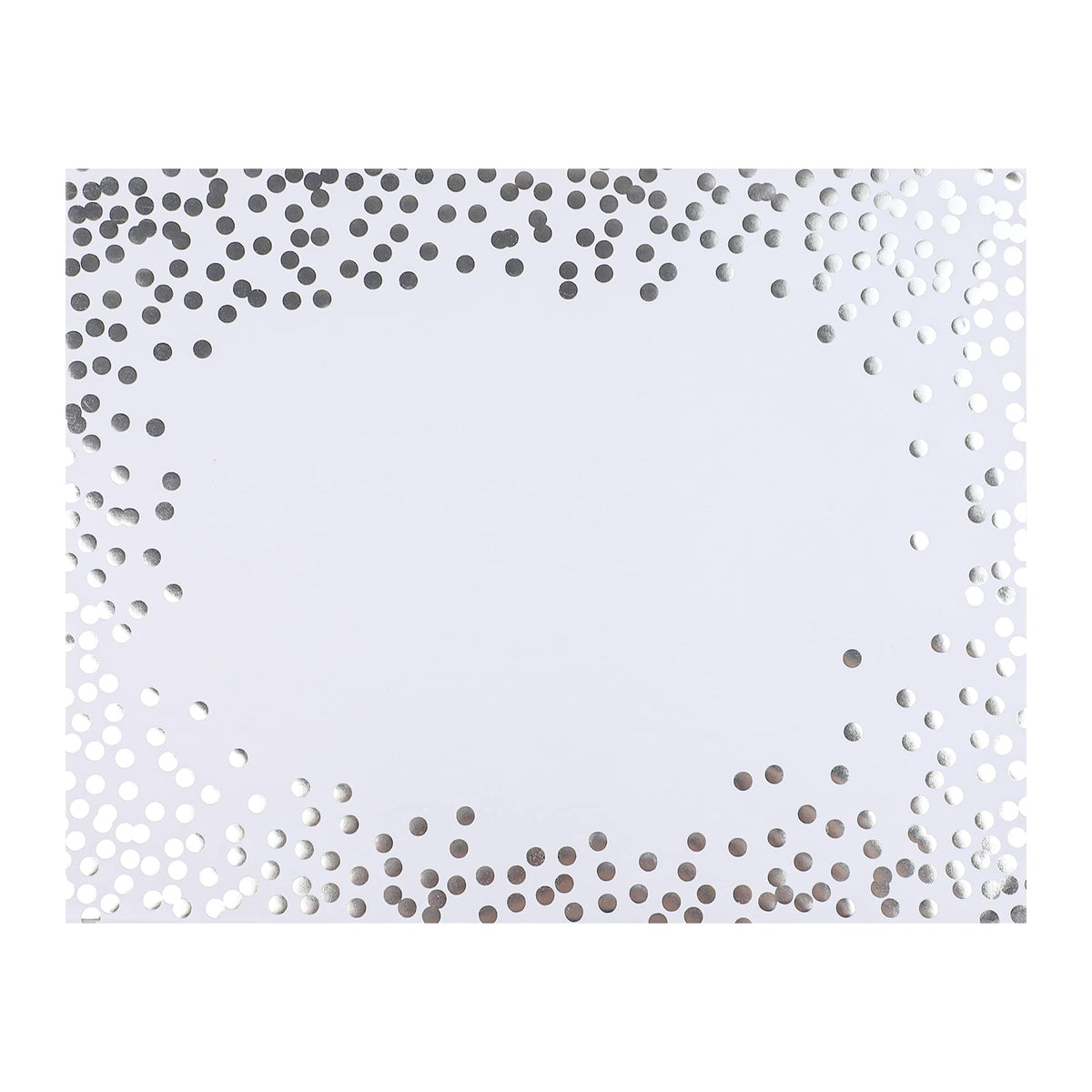 45 Pieces Gold Foil Paper Placemats White and Golden Dots Place Mats Disposable Decorative Paper Table Mats Rectangle Party Placemats for Birthday Wedding Baby Shower Party Dining Decor