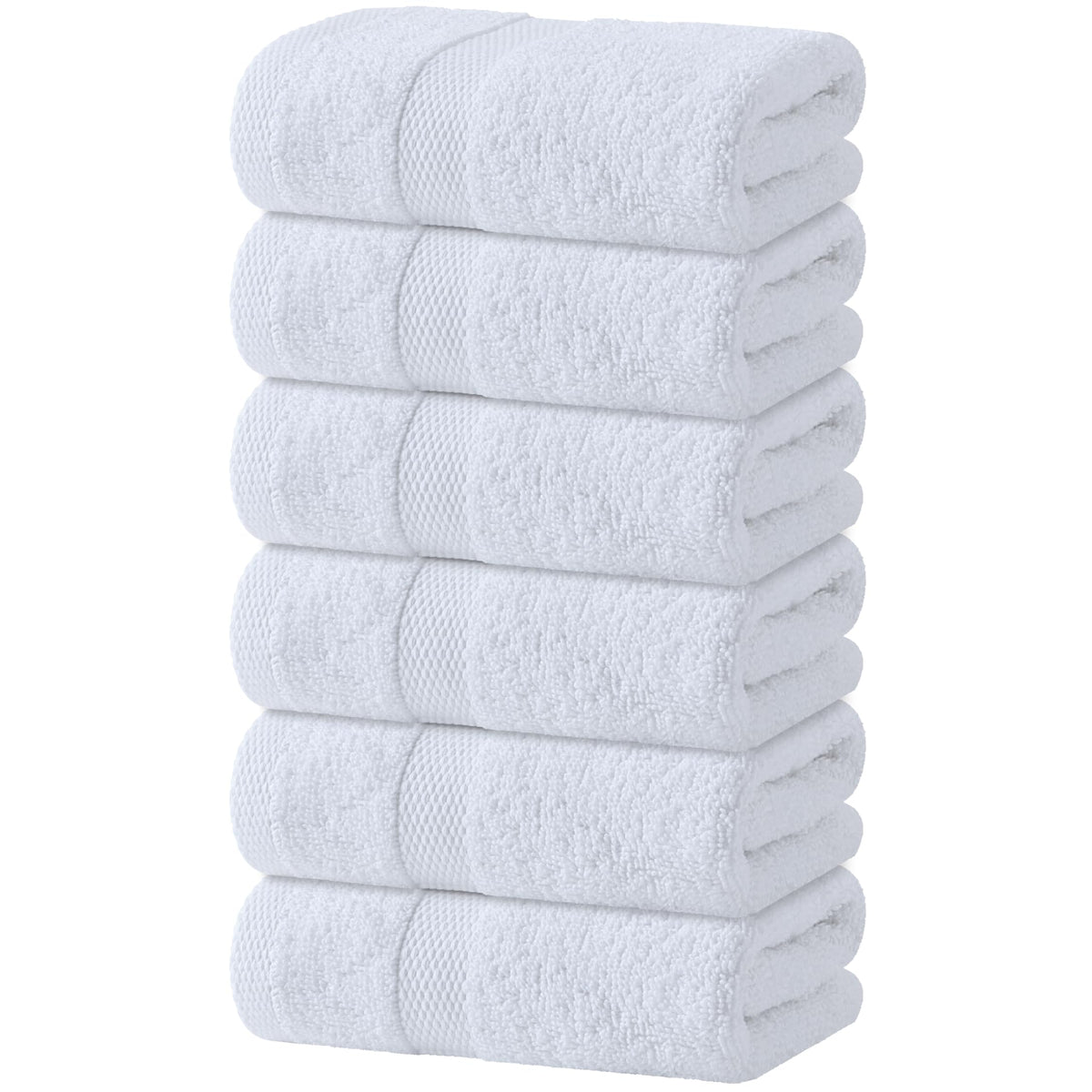 Premium Dish Towels for Kitchen, 8 Pack, 16x26 - 100% Cotton Kitchen Towels with Hanging Loop, Ultra Absorbent and Thick 410 GSM, Multicolor