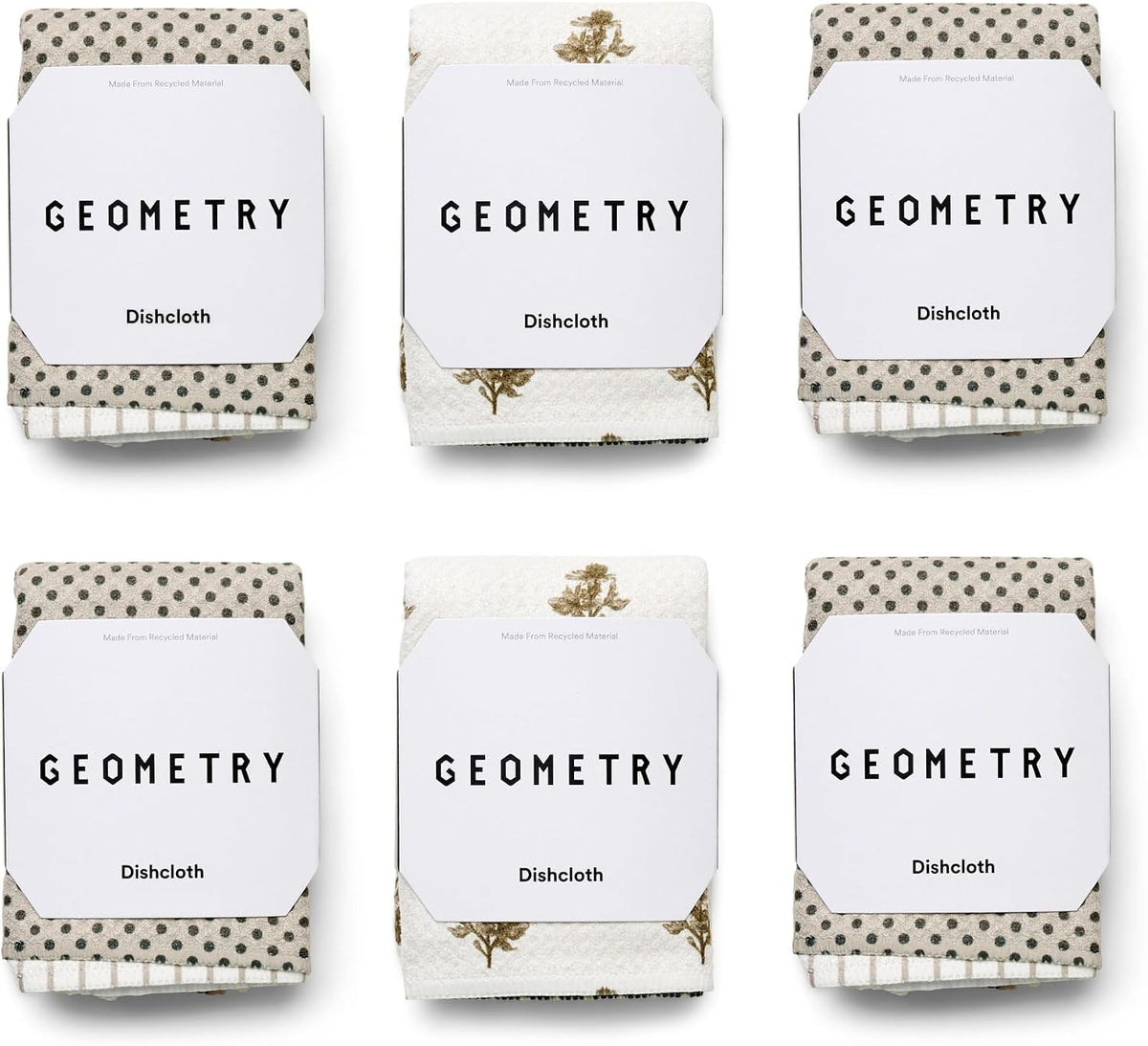 GEOMETRY Kitchen Tea Towels - Quick Dry Microfiber Dish Towels for Kitchen Every Bloom, 18" x 30" 2 Pack