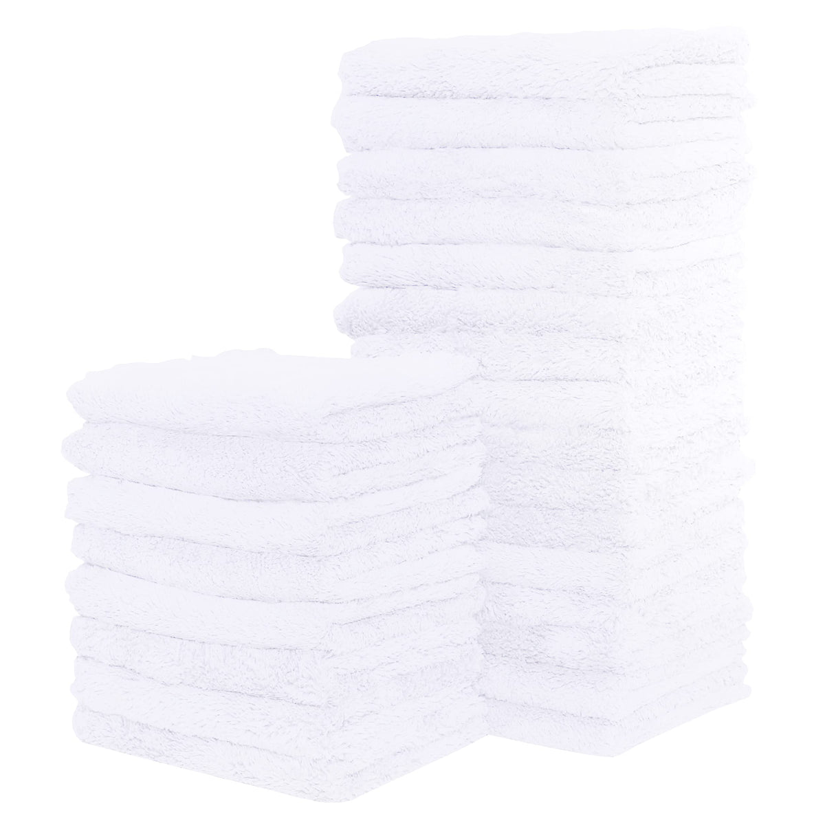 24 Pack Kitchen Dishcloths - Does Not Shed Fluff - Reusable Dish Towels, Dish cloths, Super Absorbent Coral Fleece Cleaning Cloths, Nonstick Oil Washable Fast Drying, 7 x 9 Inch (Multicolor)