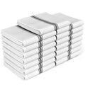 Zeppoli Classic Kitchen Towels - 15 Pack 100% Natural Cotton Towel Set, Reusable Wash Cloths, Absorbent Dish Towels, Machine Washable Hand Towels, Kitchen Essentials - 14” by 25” - Black