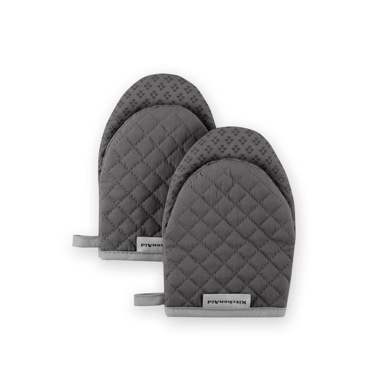 KitchenAid Asteroid Mini Oven Mitt Set, 5.5"x8", Milkshake Tan, 2 Piece