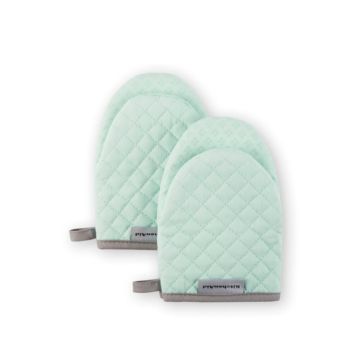 KitchenAid Asteroid Mini Oven Mitt Set, 5.5"x8", Milkshake Tan, 2 Piece