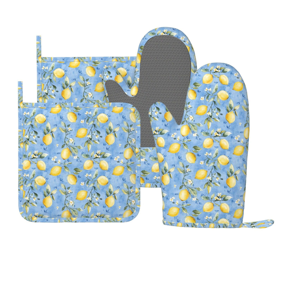 Mushroom Oven Mitts Pot Holders Set Silicone Vintage Magic Leaf Kitchen Gloves Potholders Heat Resistant for Chef Baking Cooking Grilling BBQ 4 Pack Mitt