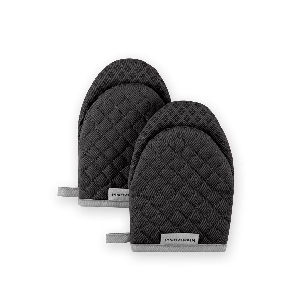 KitchenAid Asteroid Mini Oven Mitt Set, 5.5"x8", Milkshake Tan, 2 Piece