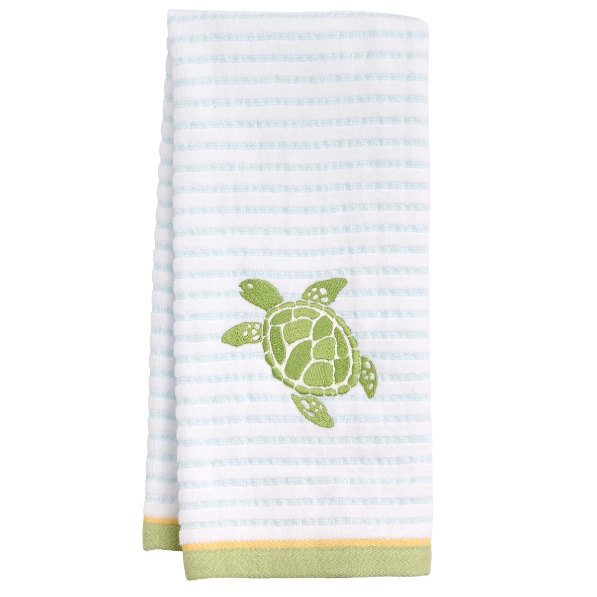 Ritz 4-Piece Kitchen Towel Set, Tomato & Olive Prints with Pine Green & Blue Textured Terry, 100% Cotton & Absorbent Blend, 16" x 26", Vintage Mediterranean Foodie Kitchen Decor