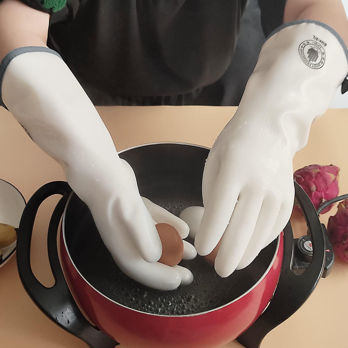 Silicone Oven Gloves, Heat Resistant Kitchen Oven Mitts, 1 Pair(8)