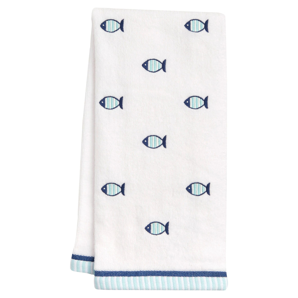 Ritz 4-Piece Kitchen Towel Set, Tomato & Olive Prints with Pine Green & Blue Textured Terry, 100% Cotton & Absorbent Blend, 16" x 26", Vintage Mediterranean Foodie Kitchen Decor