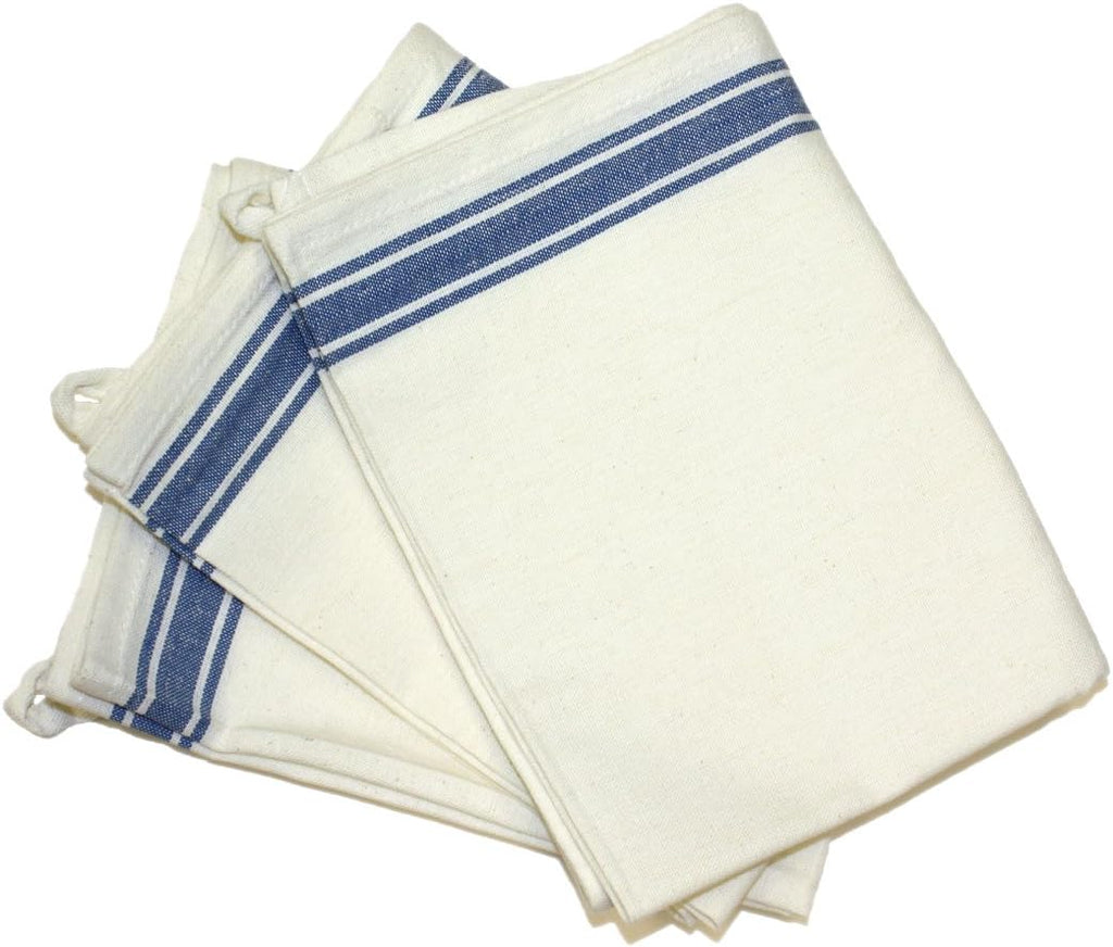 Aunt Martha's 18-Inch by 28-Inch Package of 3 Vintage Dish Towels,Cotton, Multi Striped, MultiStripe