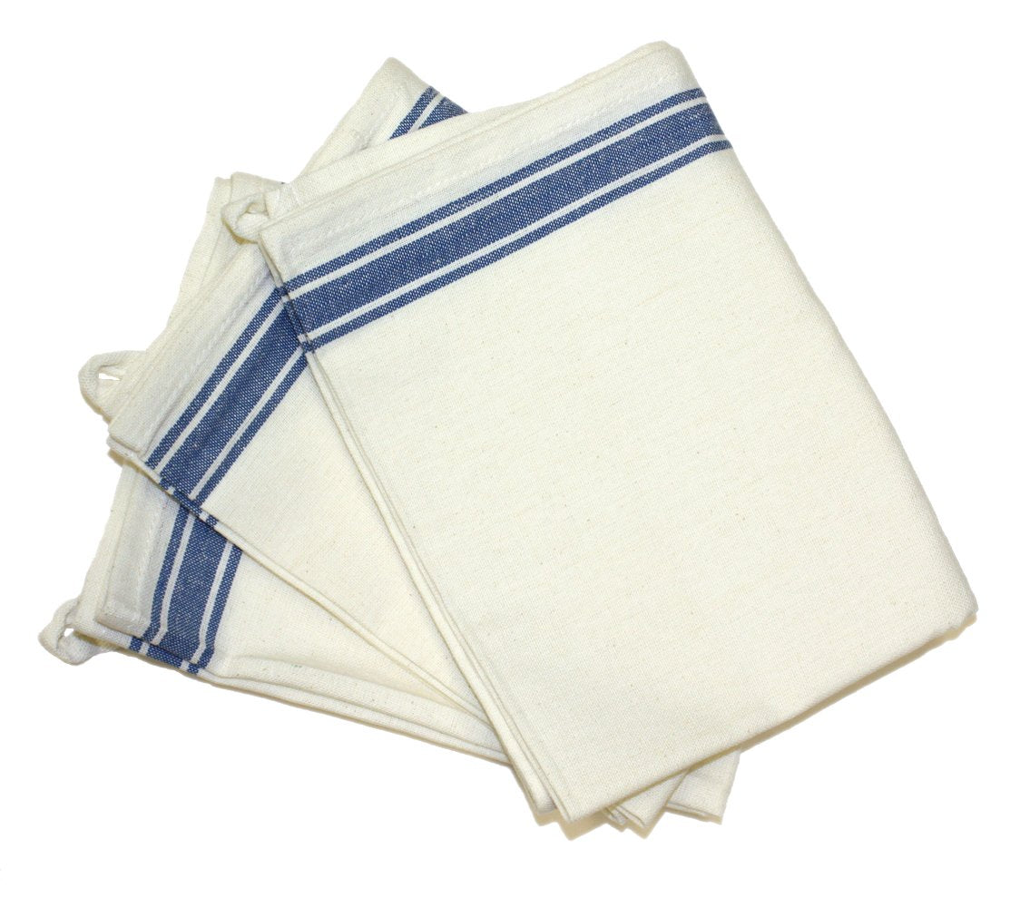 Aunt Martha's 18-Inch by 28-Inch Package of 3 Vintage Dish Towels,Cotton, Multi Striped, MultiStripe