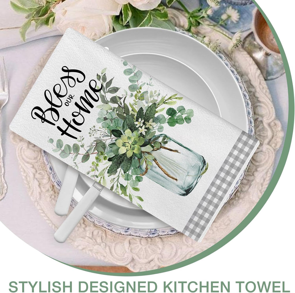 Seliem Sweet Home Spring Summer Kitchen Dish Towels Set of 2