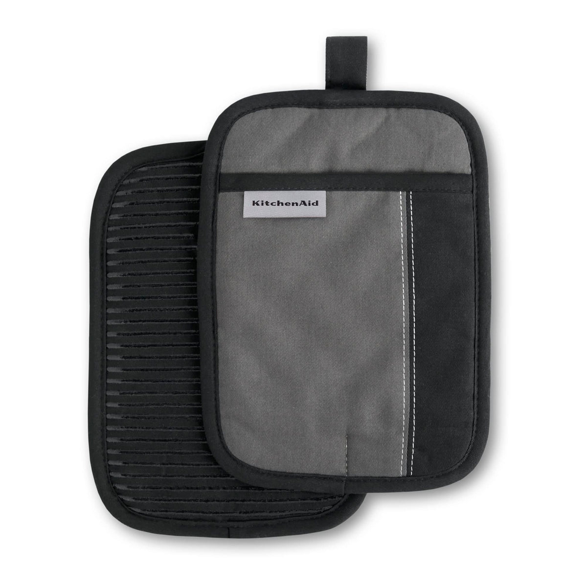 KitchenAid Beacon Two-Tone Non-Slip Pot Holder Set, Majestic Yellow, 7"x10", 2 Piece