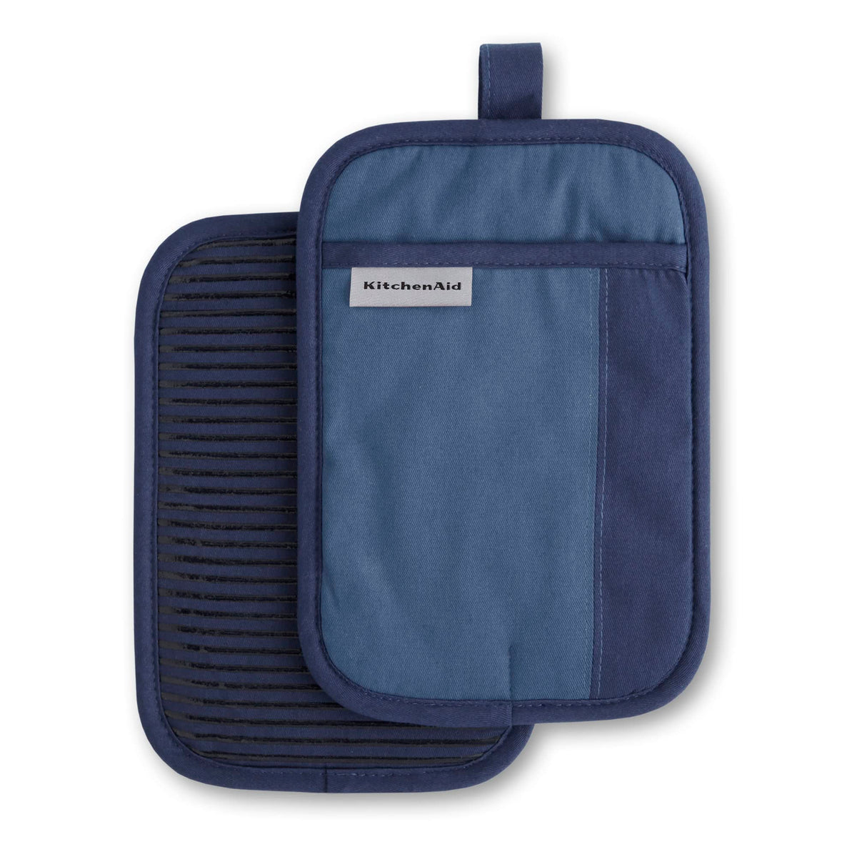 KitchenAid Beacon Two-Tone Non-Slip Pot Holder Set, Majestic Yellow, 7"x10", 2 Piece