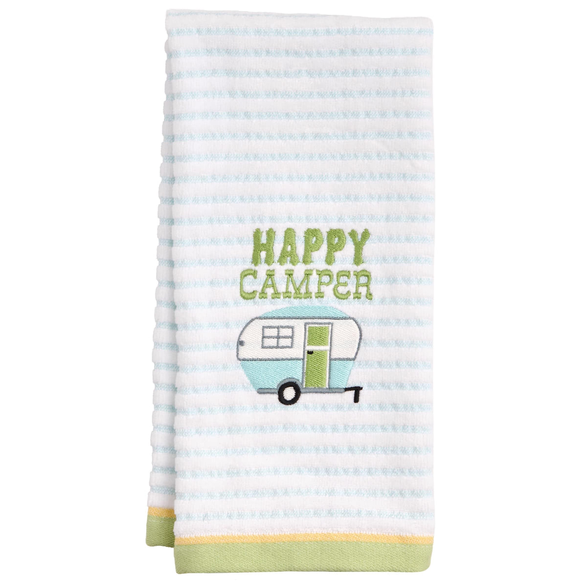 Ritz 4-Piece Kitchen Towel Set, Tomato & Olive Prints with Pine Green & Blue Textured Terry, 100% Cotton & Absorbent Blend, 16" x 26", Vintage Mediterranean Foodie Kitchen Decor