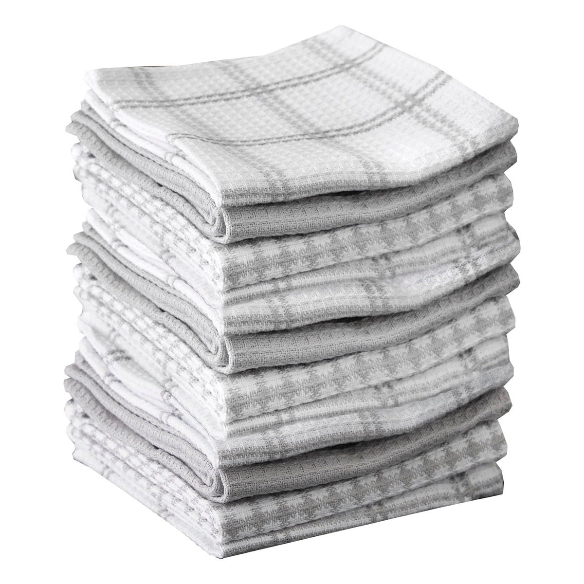 T-Fal Premium Waffle Dish Cloths: Highly Absorbent, Super Soft Long Lasting - 100% Cotton, 12"x13" Towel for Cleaning & Drying, (4-Pack), Sand
