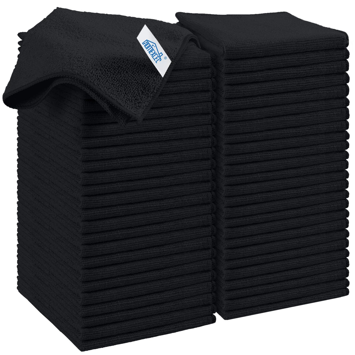 HOMEXCEL Microfiber Cleaning Cloth, Kitchen Towels 12 Pack, Lint Free, Scratch-Free, Highly Absorbent, Reusable Dish Towels for Kitchen and Household