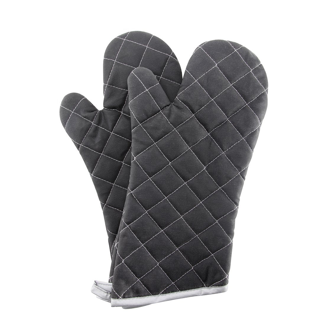 ARCLIBER Grey 13" Quilted Oven Mitts 1 Pair Flame Heat Resistant