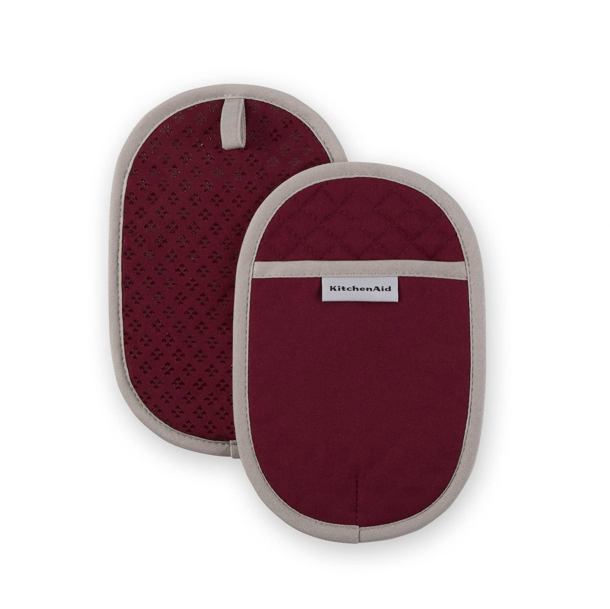 KitchenAid Asteroid Pot Holder 2-Pack Set, Blue Velvet, 6.5"x10"