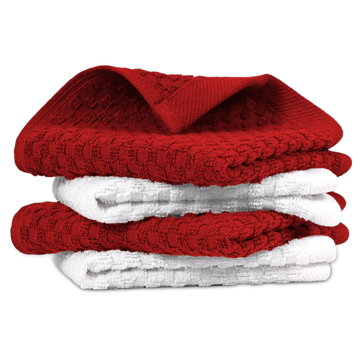 Infinitee Xclusives Kitchen Towels - 6 Pack - Cotton Dish Towel |15" x 25"|