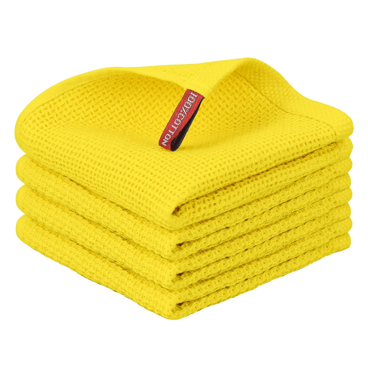 Nialnant 6 Pack Kitchen Towels and Dishcloths Sets,100% Cotton Soft Absorbent Quick Drying Dish Towels for Kitchen,Washing Dishes,12x12 Inches, Multi Color
