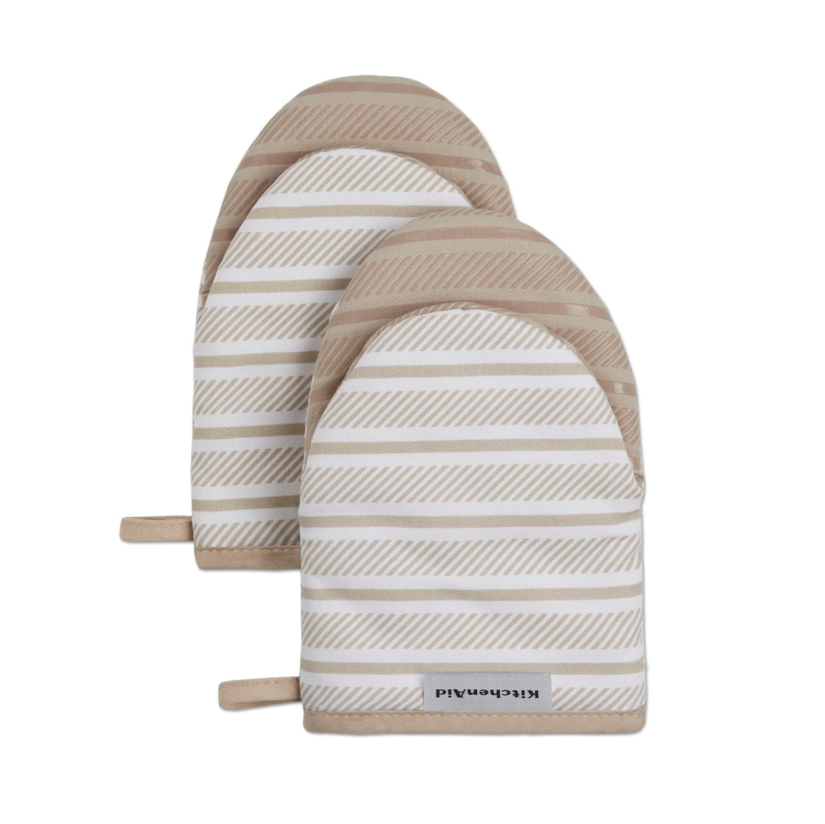 KitchenAid Albany Mini Oven Mitt 2-Pack Set, Dried Rose, 5.5"x8"