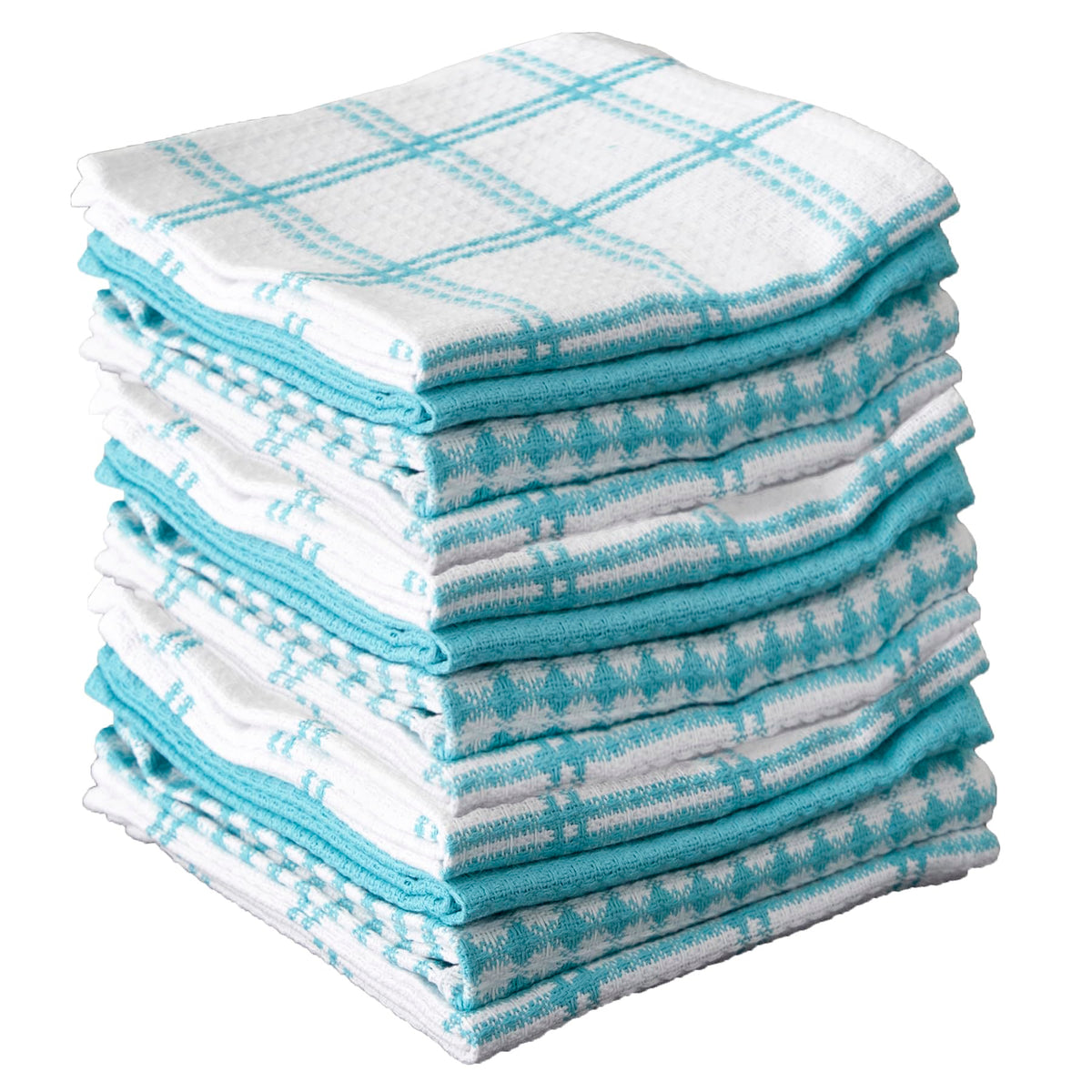 T-Fal Premium Waffle Dish Cloths: Highly Absorbent, Super Soft Long Lasting - 100% Cotton, 12"x13" Towel for Cleaning & Drying, (4-Pack), Sand
