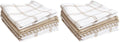 T-Fal Premium Waffle Dish Cloths: Highly Absorbent, Super Soft Long Lasting - 100% Cotton, 12"x13" Towel for Cleaning & Drying, (4-Pack), Sand