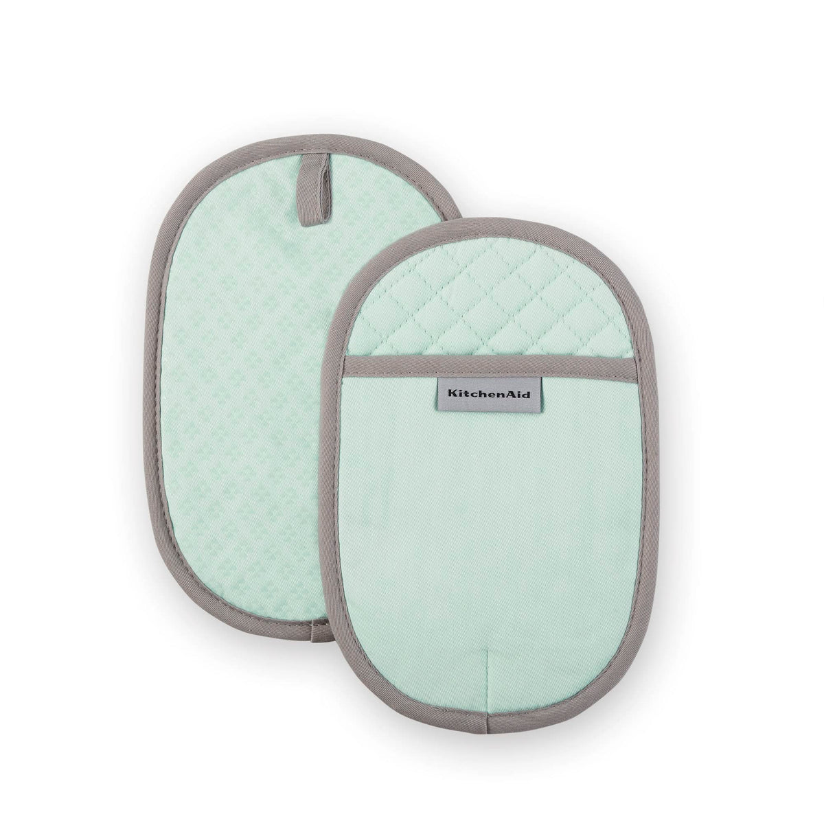 KitchenAid Asteroid Pot Holder 2-Pack Set, Blue Velvet, 6.5"x10"
