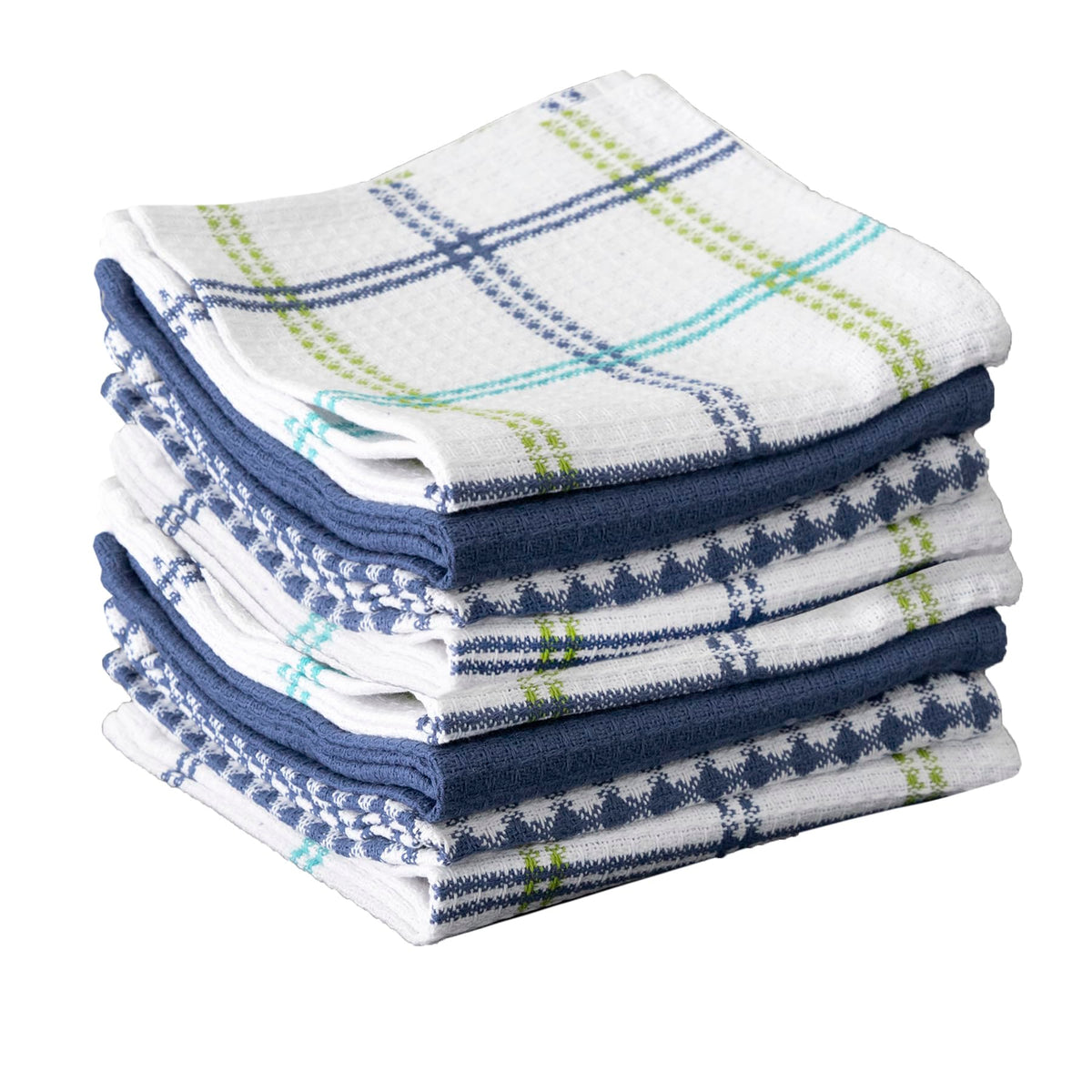 T-Fal Premium Waffle Dish Cloths: Highly Absorbent, Super Soft Long Lasting - 100% Cotton, 12"x13" Towel for Cleaning & Drying, (4-Pack), Sand