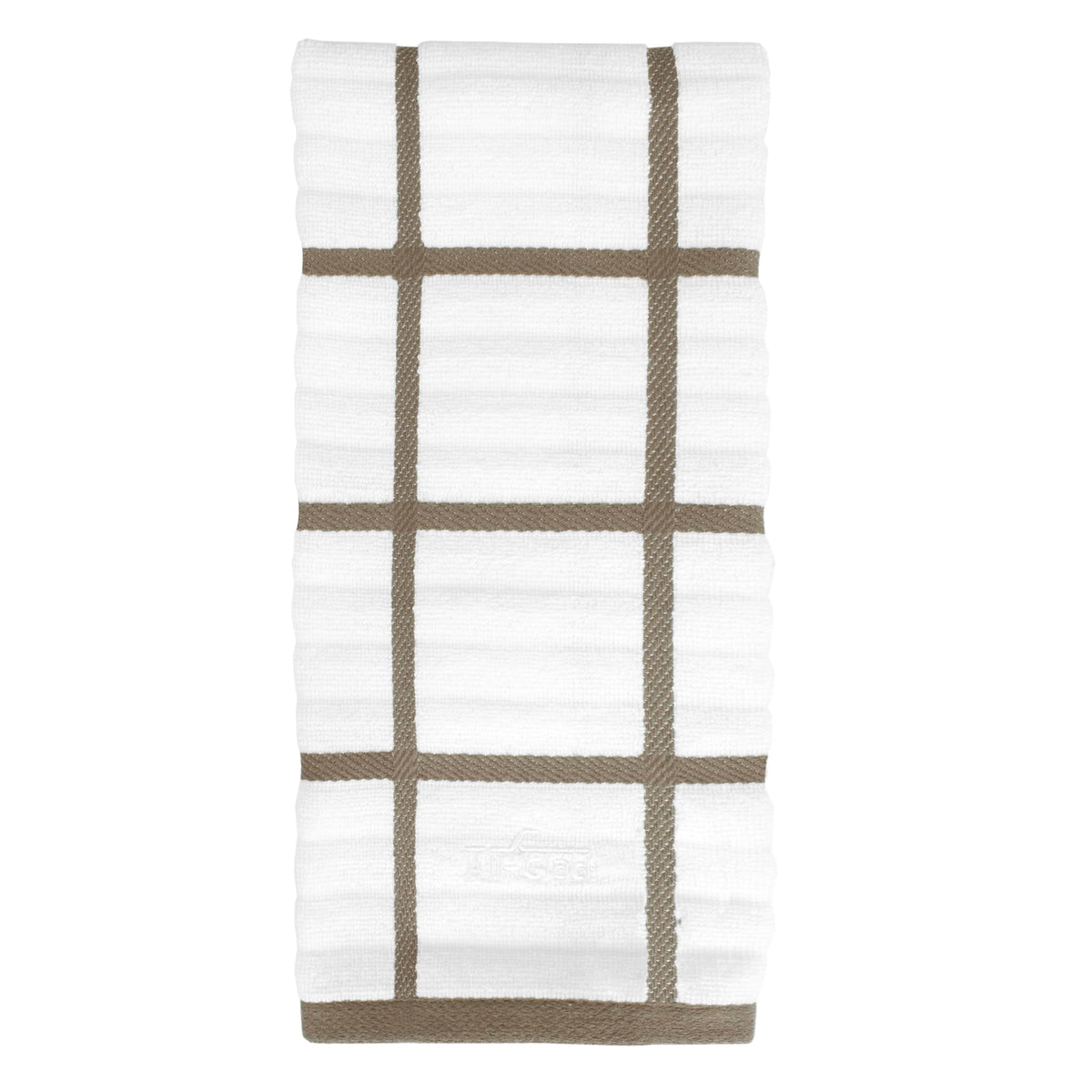 All-Clad Checked Kitchen Towel: Highly Absorbent, Super Soft Long Lasting - 100% Cotton, 17"x30" Tea Towel for Cleaning & Drying Dishes, Pans, Glassware, or Countertops, (1-Pack), Rainfall