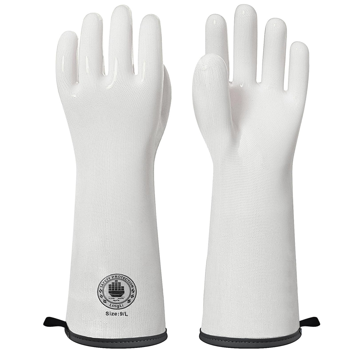 Silicone Oven Gloves, Heat Resistant Kitchen Oven Mitts, 1 Pair(8)