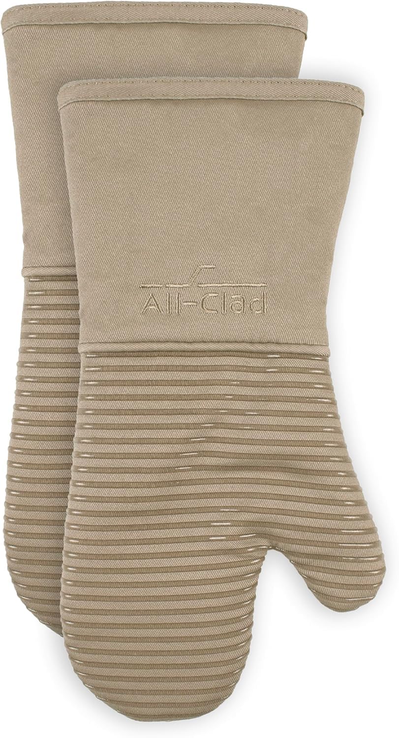 All-Clad Premium Silicone Oven Mitts, 2-Pack, Indigo