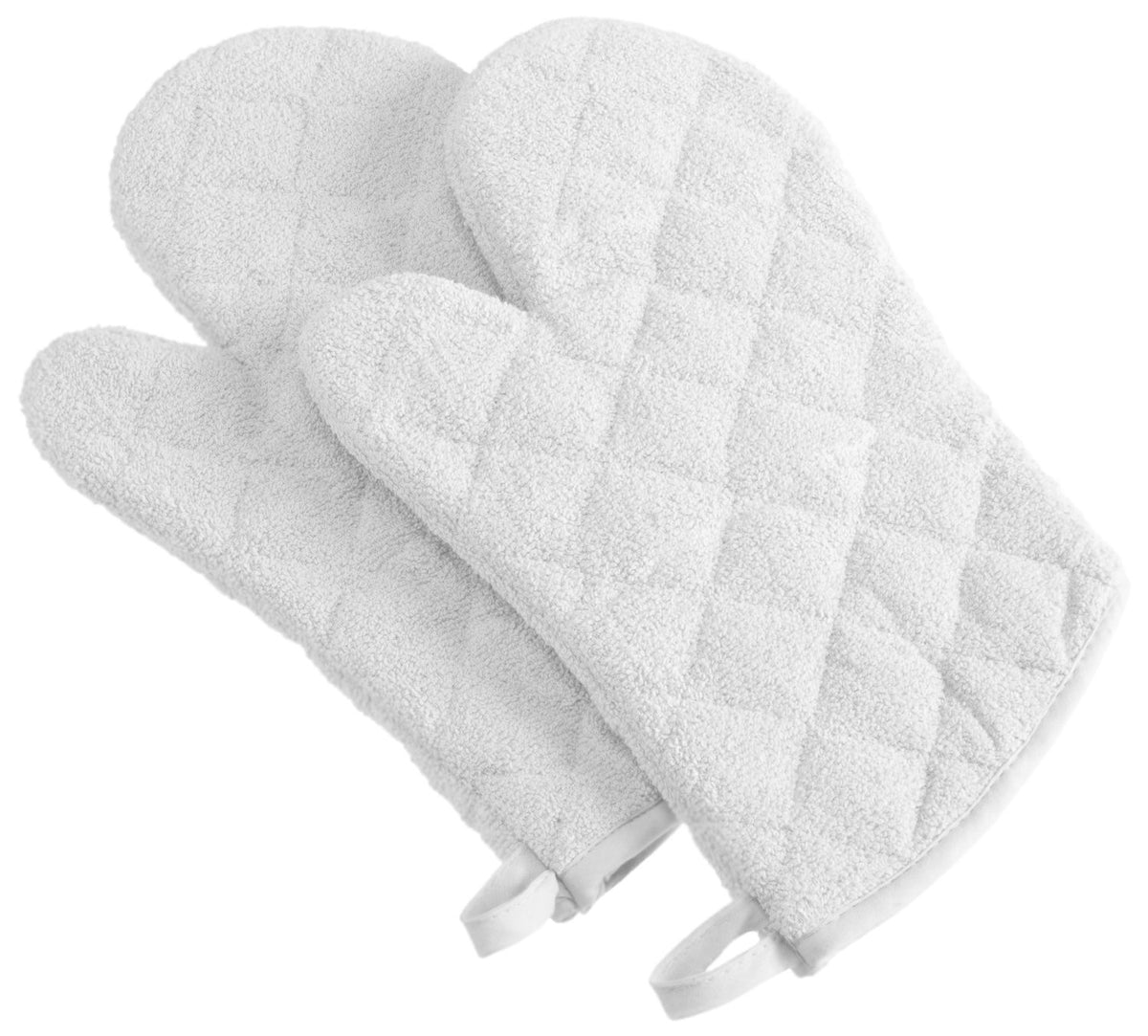 DII Basic Terry Collection 100% Cotton Quilted, Oven Mitt, Sage, 2 Piece