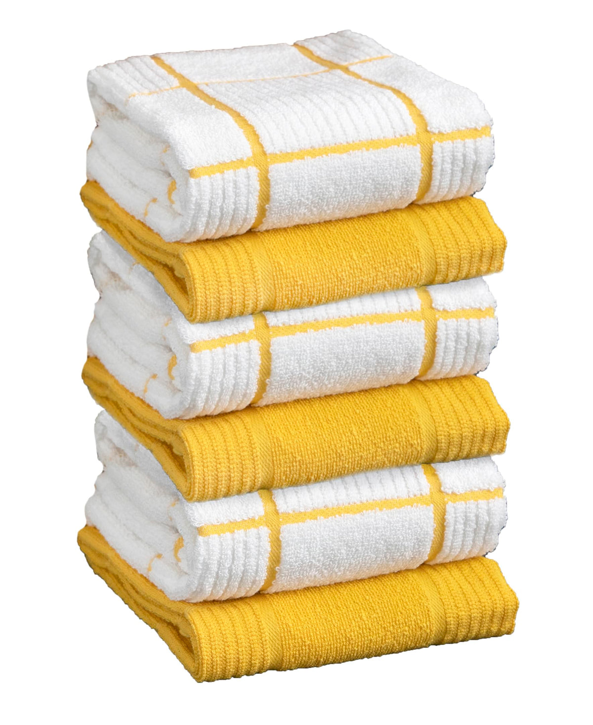 T-fal Solid & Checked Parquet Kitchen Towels: Highly Absorbent, Super Soft Long Lasting - 100% Cotton, 16"x26" Dish Towels for Cleaning & Drying Dishes, Pans, Glassware, or Countertops, (2-Pack), Gray