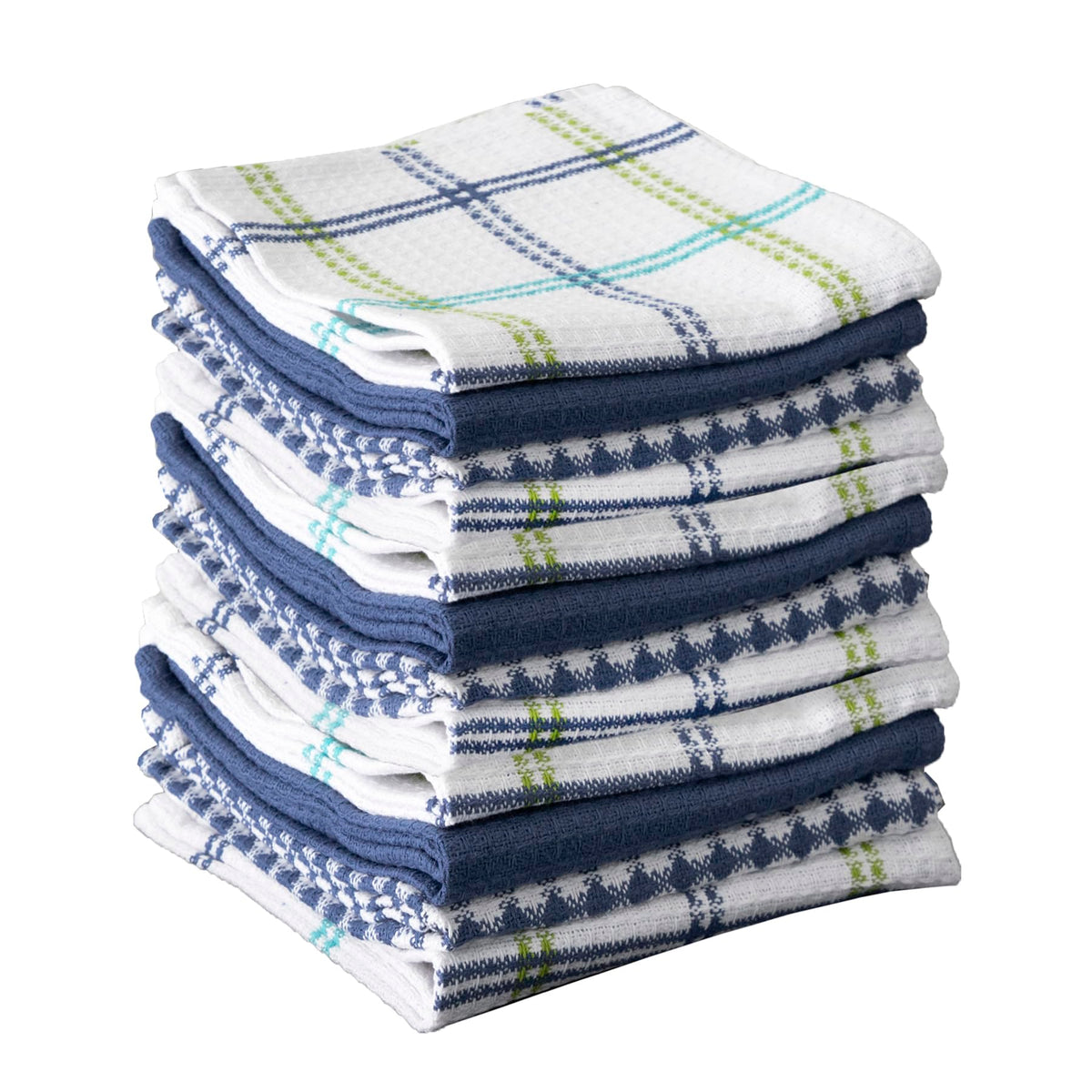 T-Fal Premium Waffle Dish Cloths: Highly Absorbent, Super Soft Long Lasting - 100% Cotton, 12"x13" Towel for Cleaning & Drying, (4-Pack), Sand